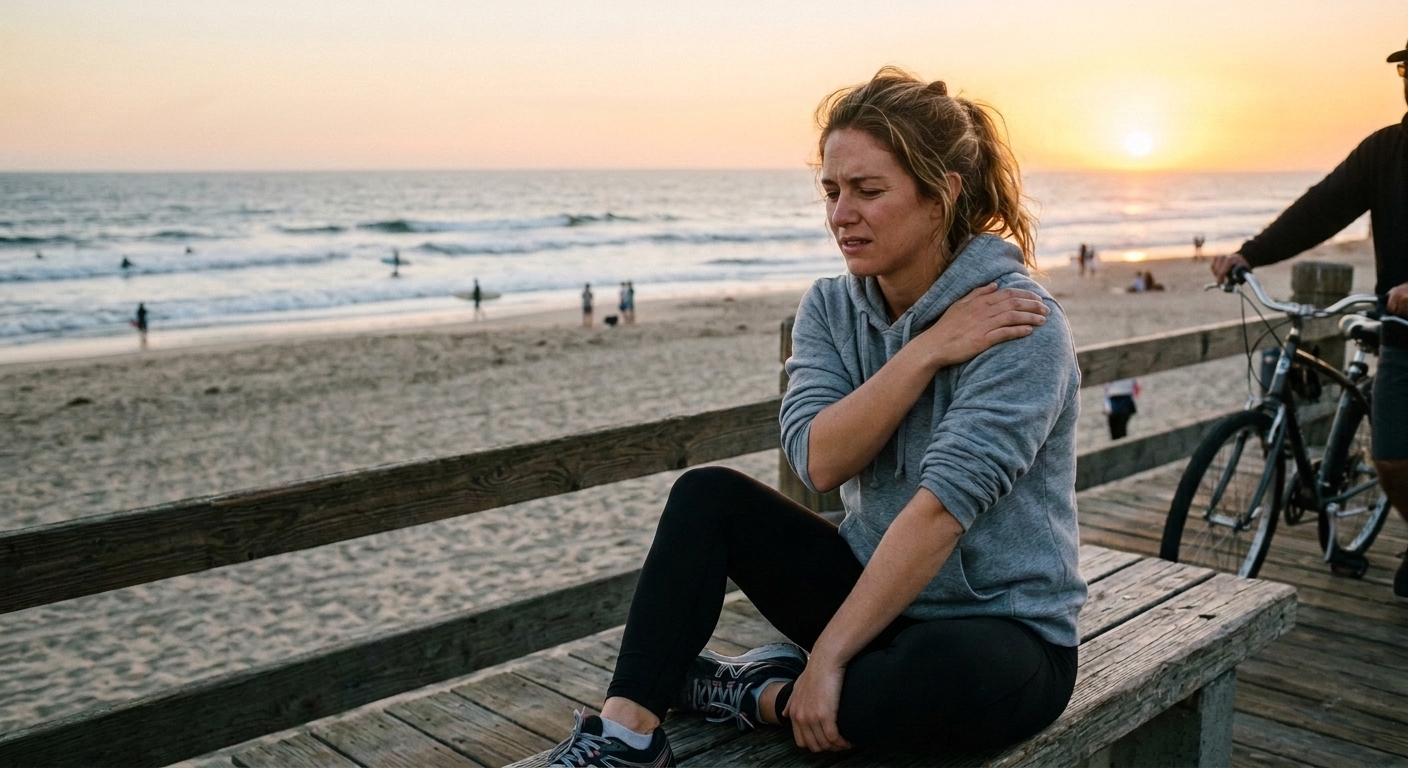Surf City accident recovery and soreness