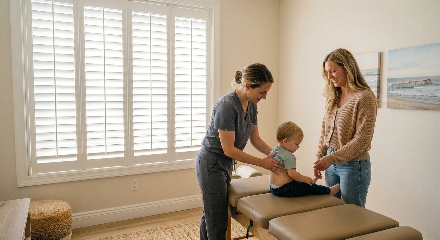 Pediatric chiropractic care in Surf City helps children with alignment, comfort, and overall wellness